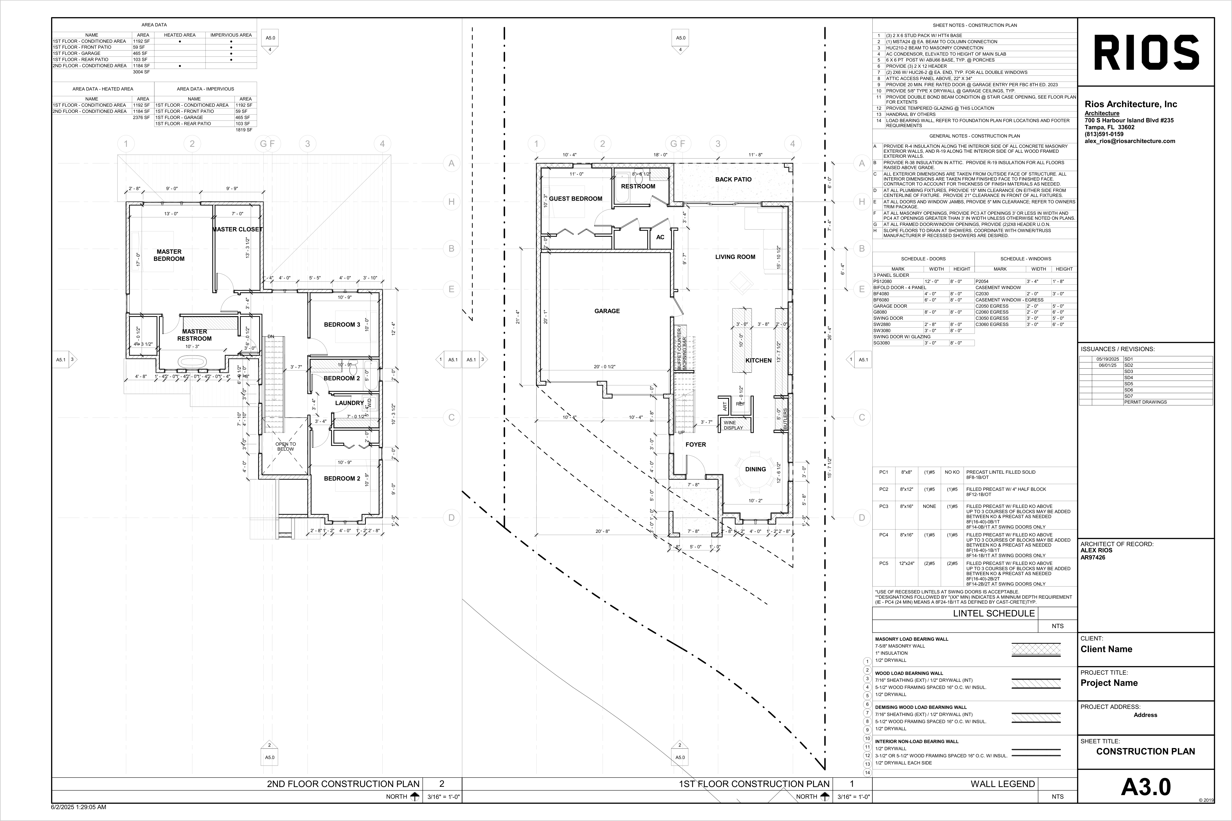Floor Plans — 1st & 2nd Floor