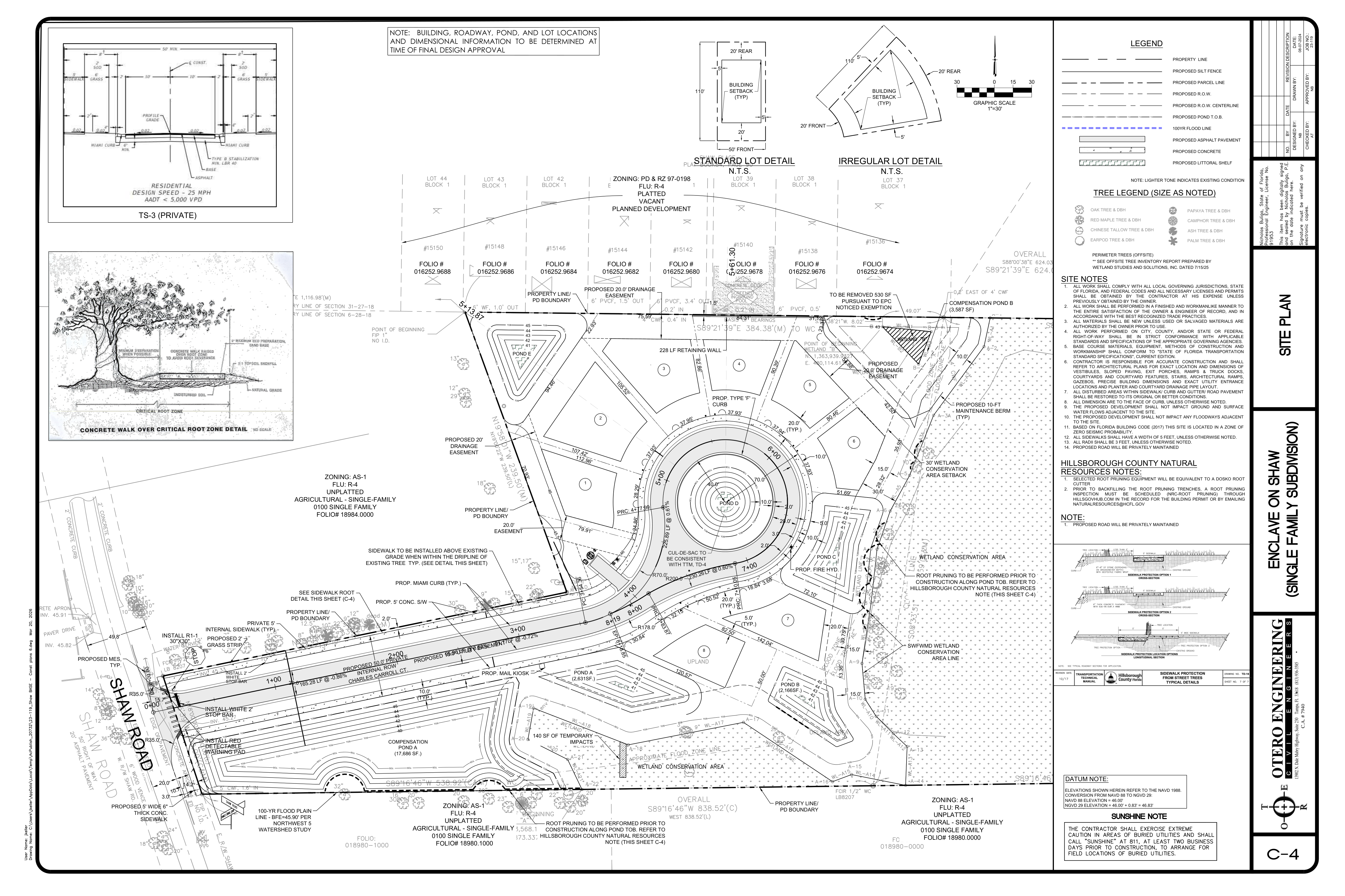 Site Plan — Enclave on Shaw